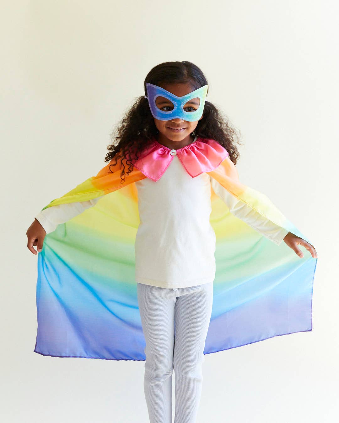 100% Silk Capes for Dress Up & Pretend Play: 1 / Rainbow my