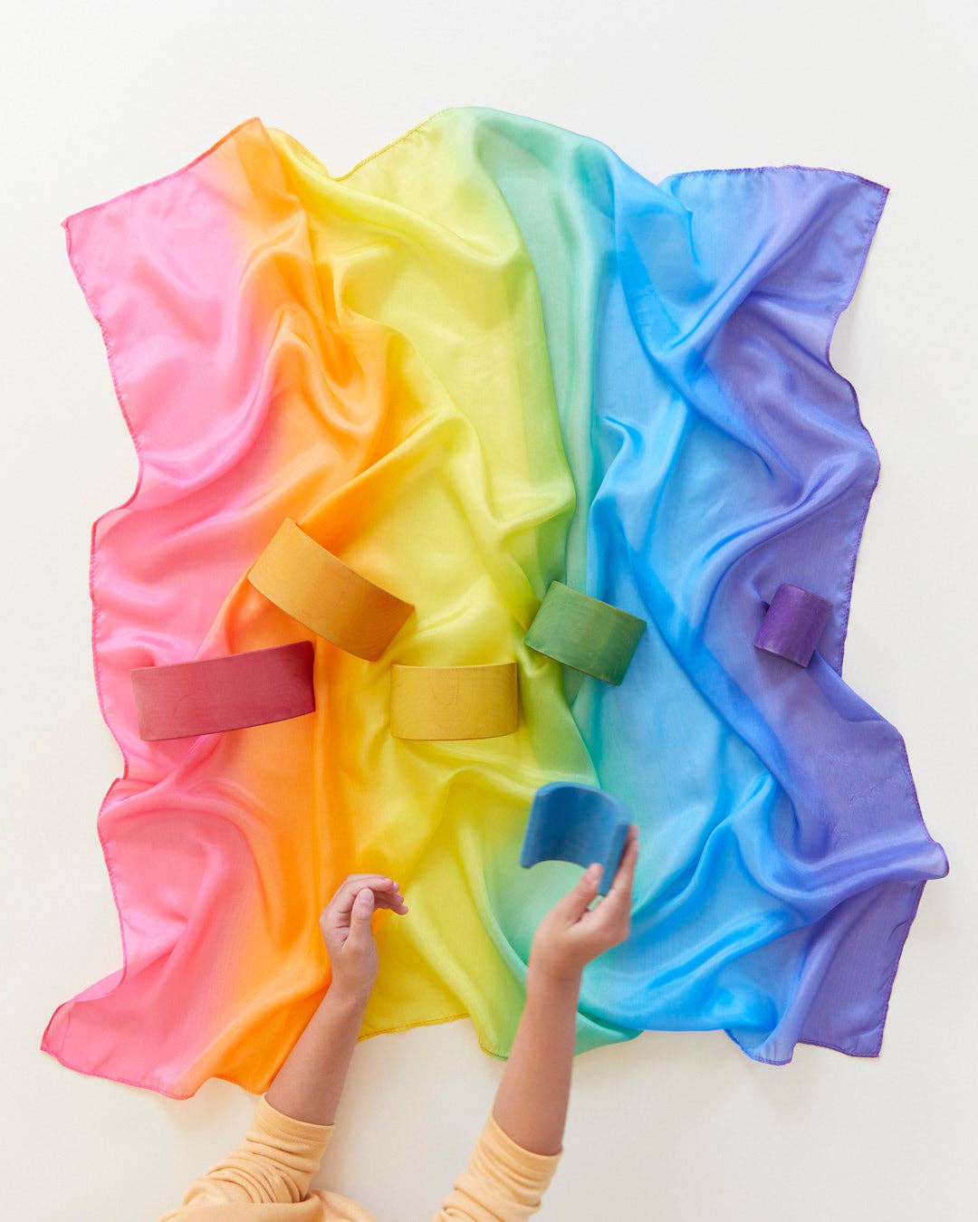 Enchanted Playsilks - 100% Silk Natural, Waldorf Toys: Rainbow