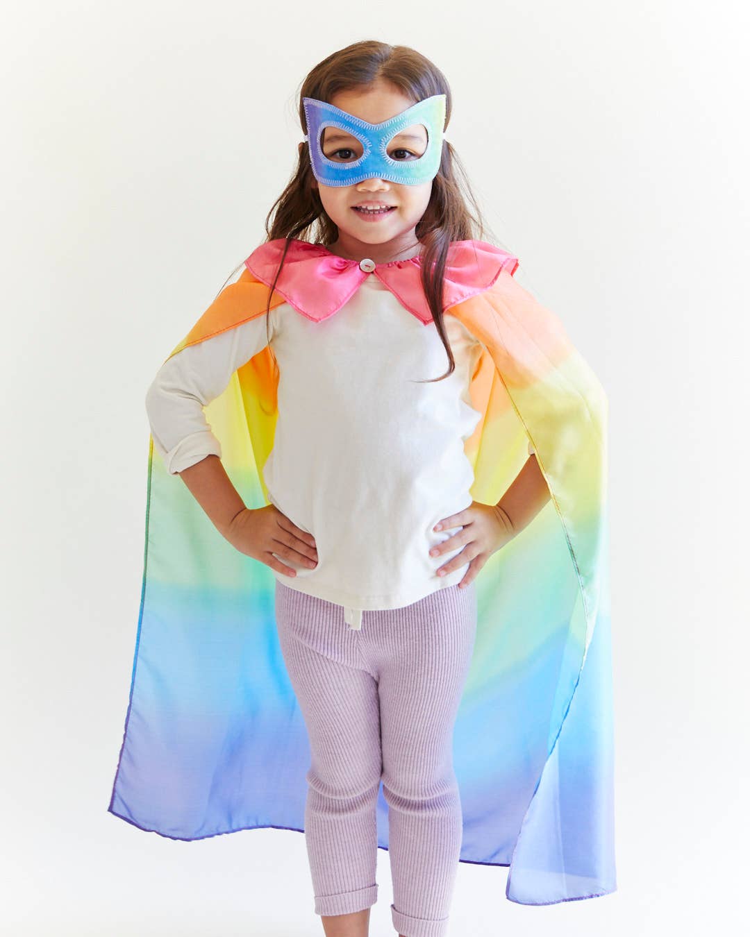 100% Silk Capes for Dress Up & Pretend Play: 1 / Rainbow my