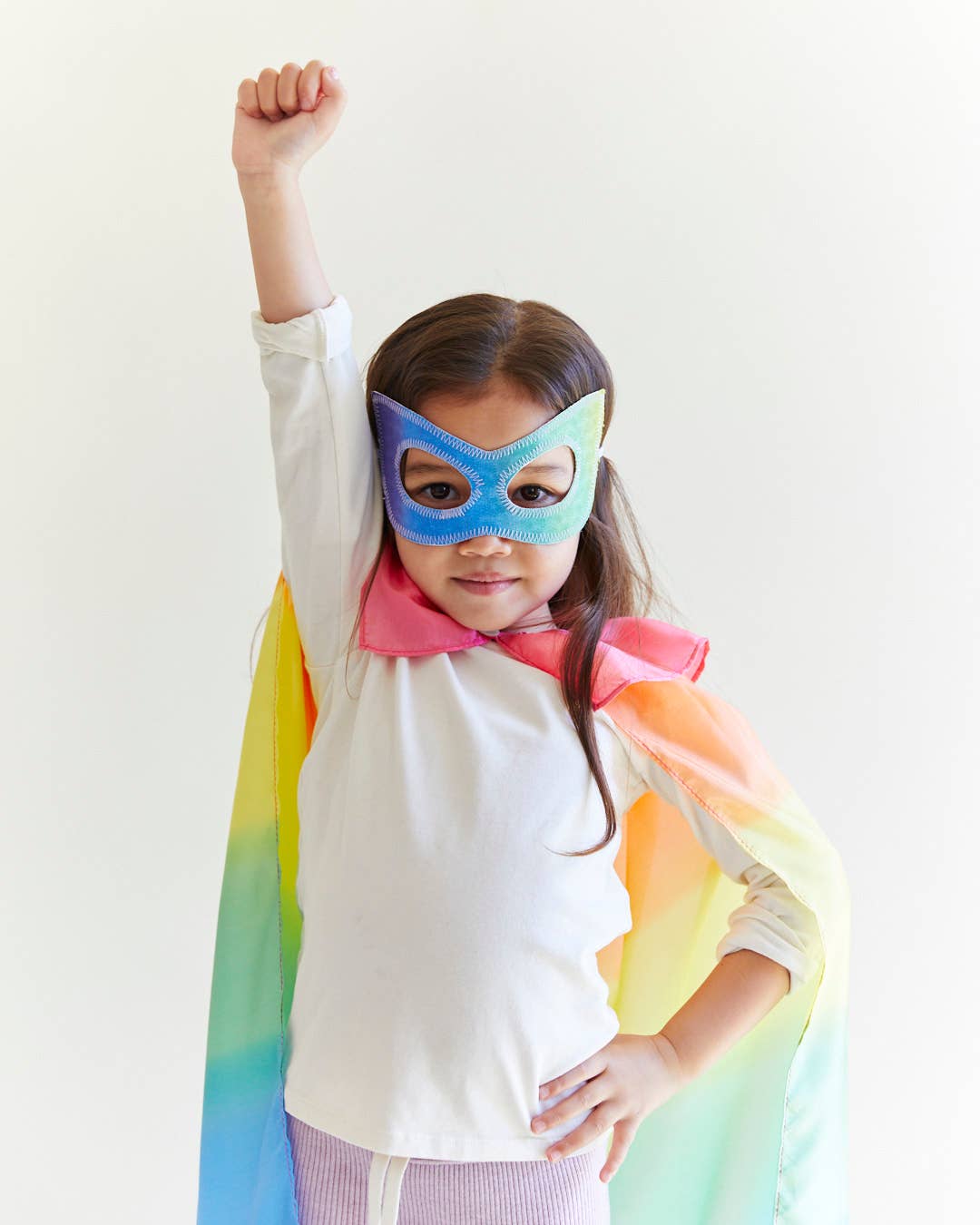 100% Silk Capes for Dress Up & Pretend Play: 1 / Rainbow my