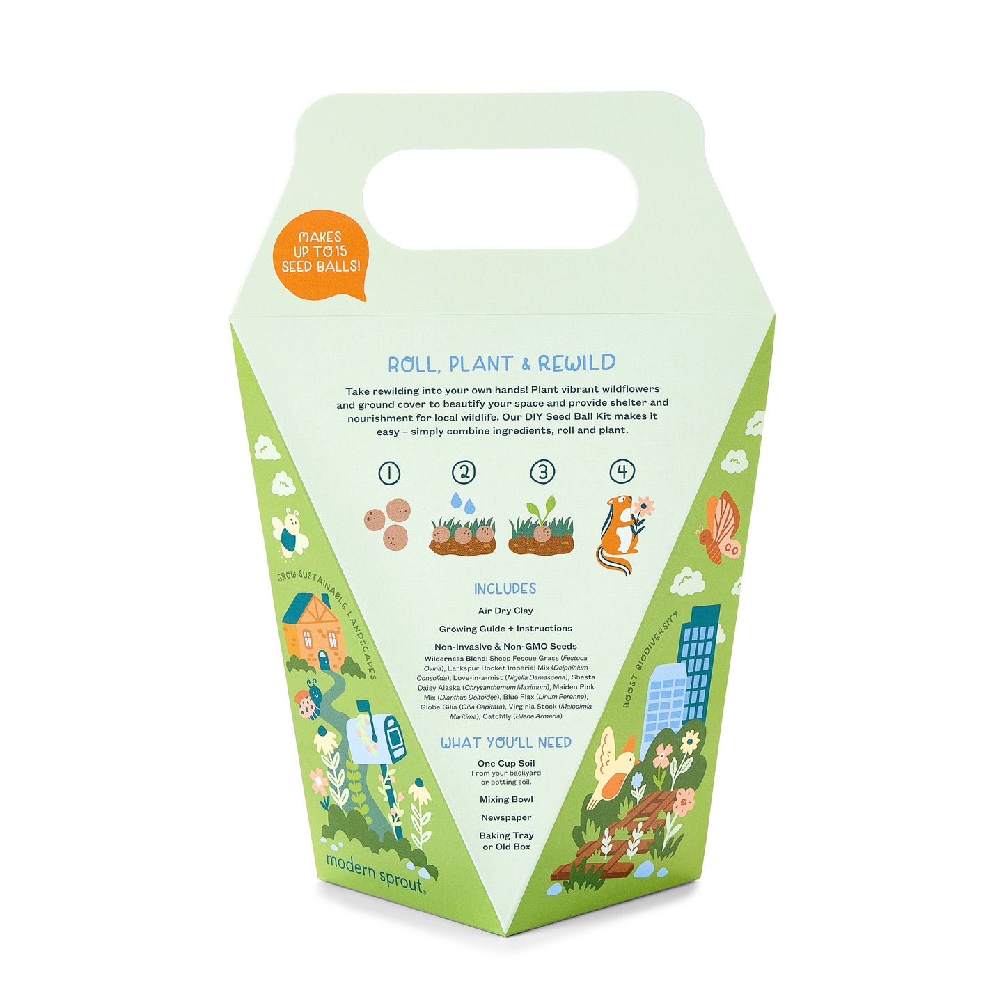 Modern Sprout - NEW DIY Seed Ball Kit - Wild Habitat