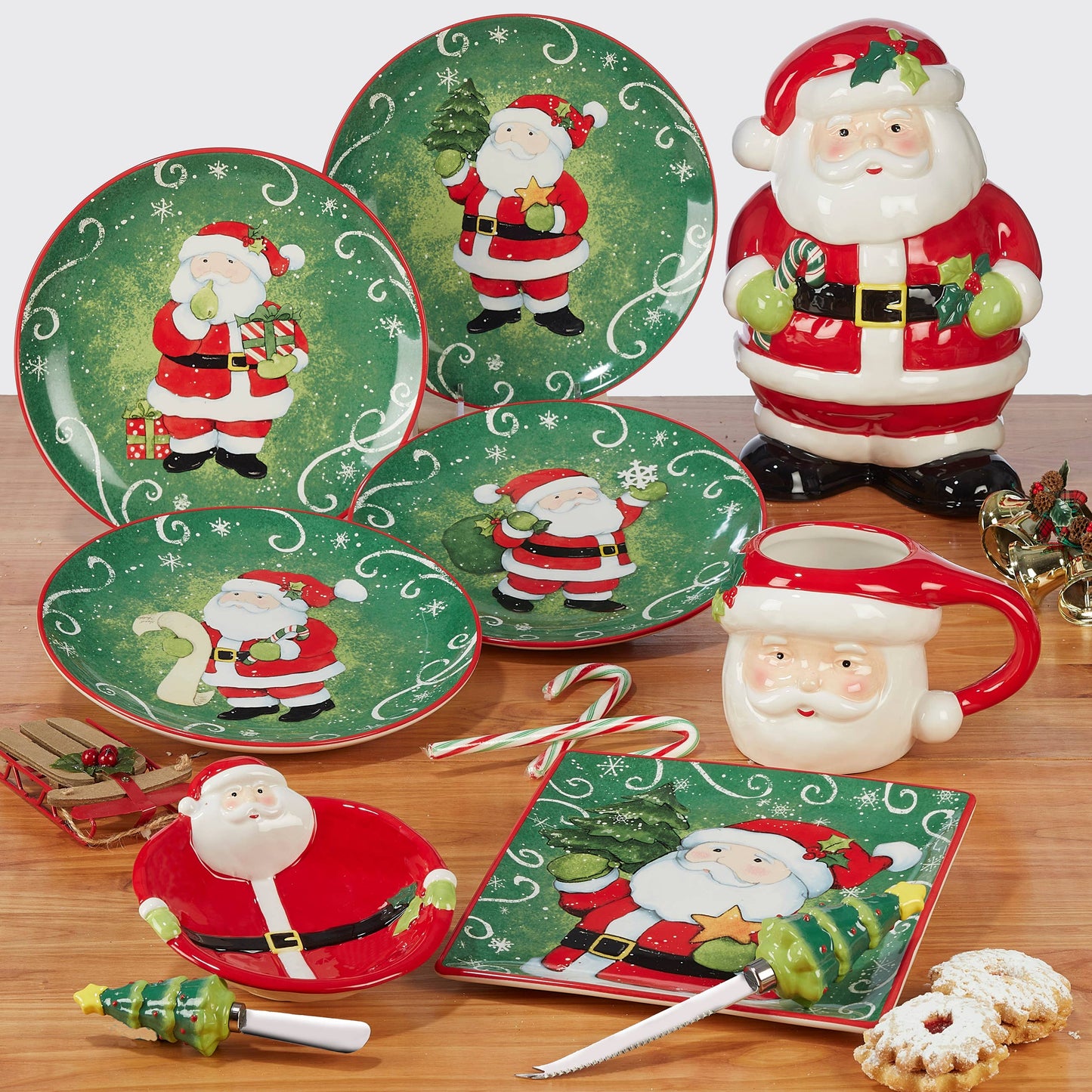 Certified International - Holiday Magic Christmas Santa 3-D Mug 20 oz.