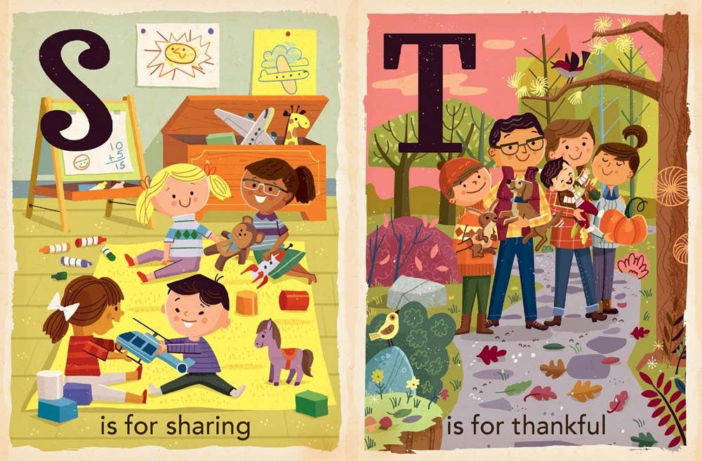 T is for Thankful: Alphabet board book