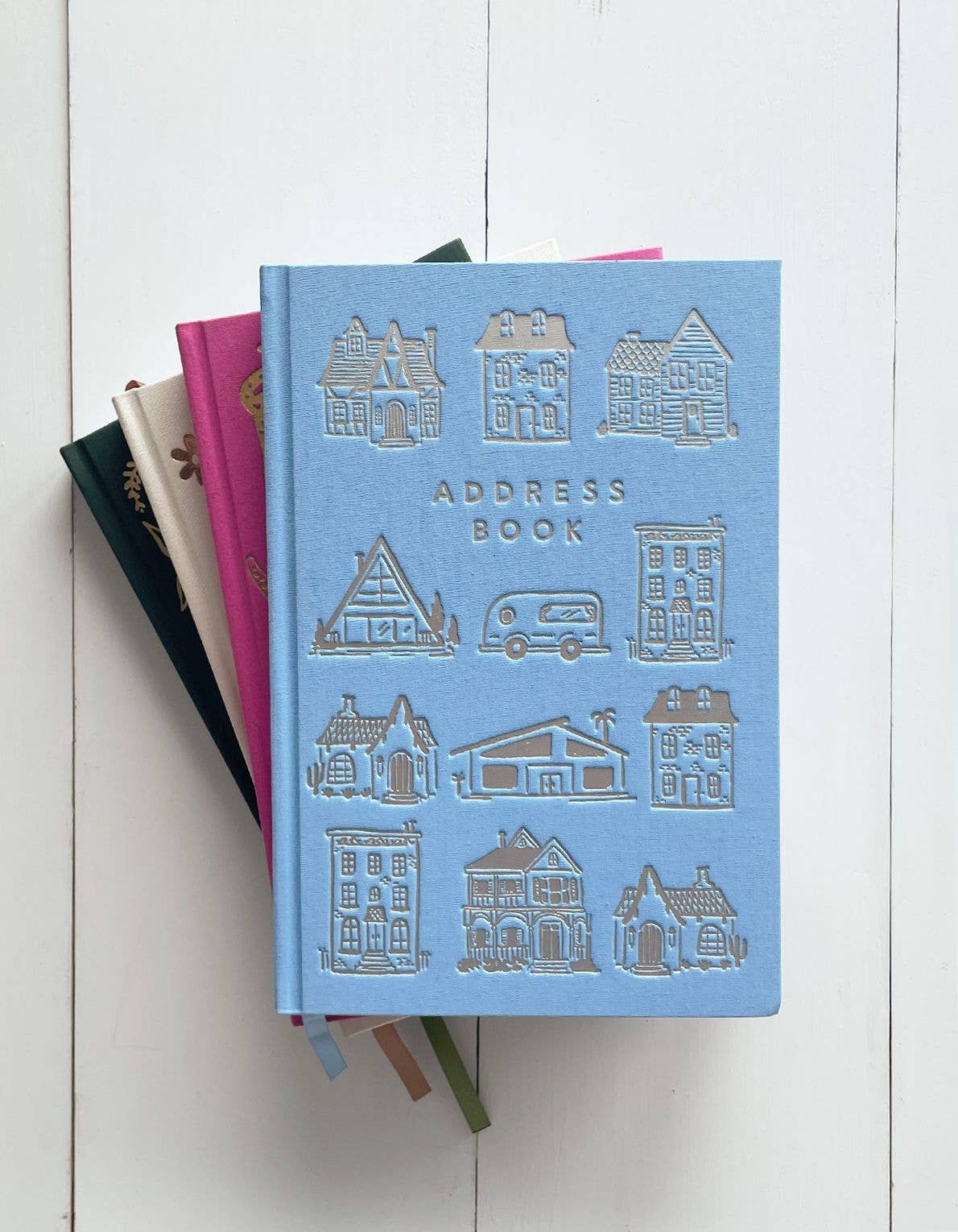 Houses (Blue) Address Book