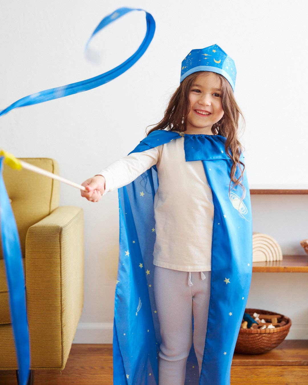 100% Silk Capes for Dress Up & Pretend Play: 1 / Rainbow my
