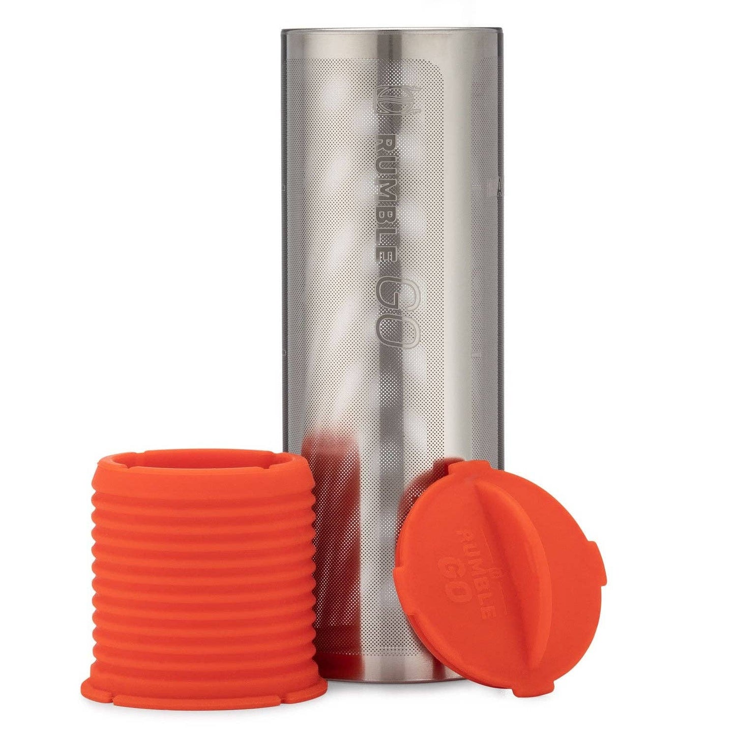 Rumble Go: Portable Cold Brew Coffee Maker (filter only): Orangey-Red