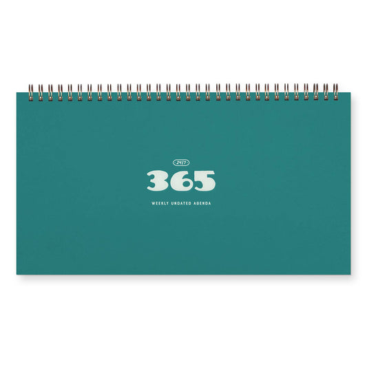 365 Weekly Planner: Tide Pool Cover | White Ink