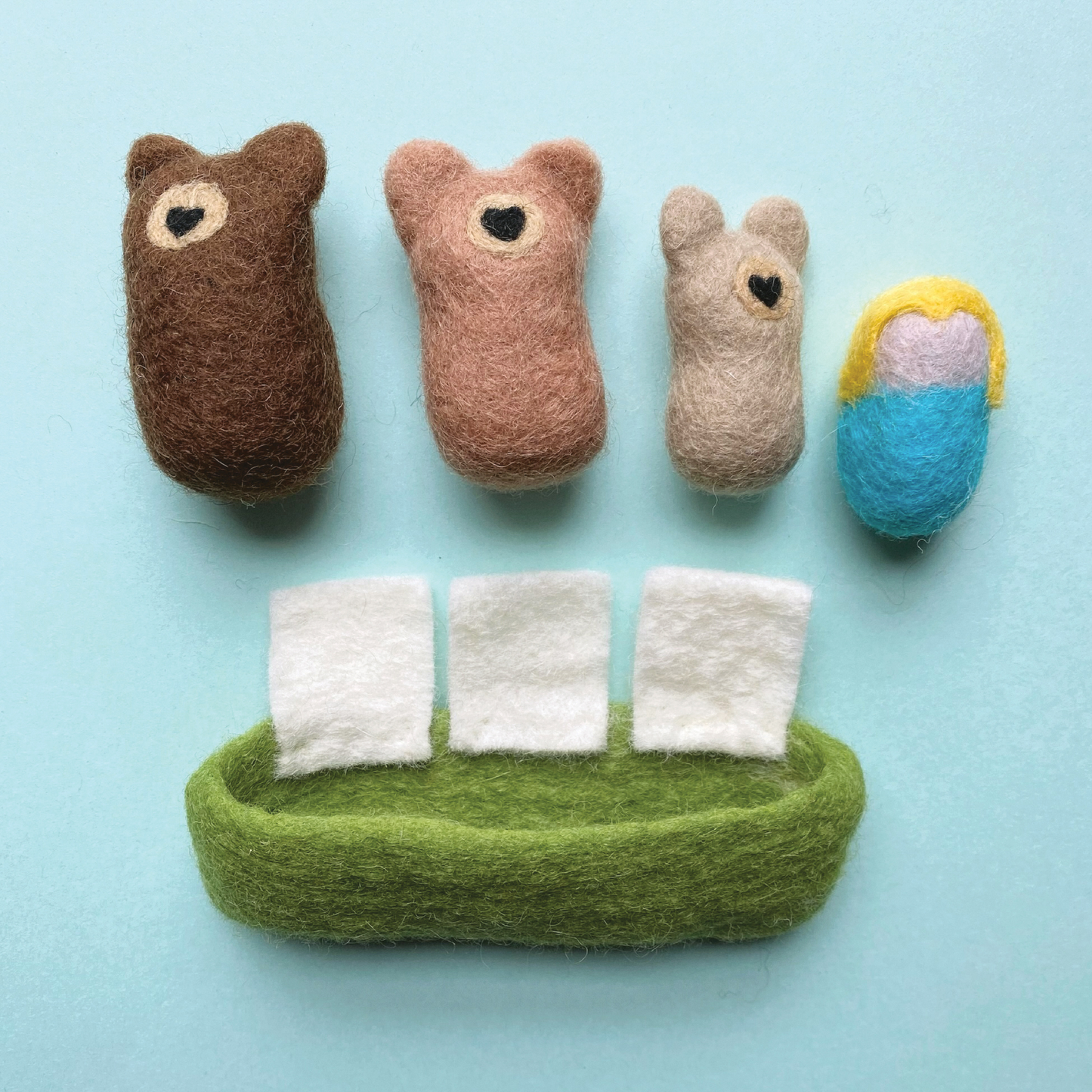 Sheep Farm Felt - Pocket Pals | Goldilocks & The Three Bears
