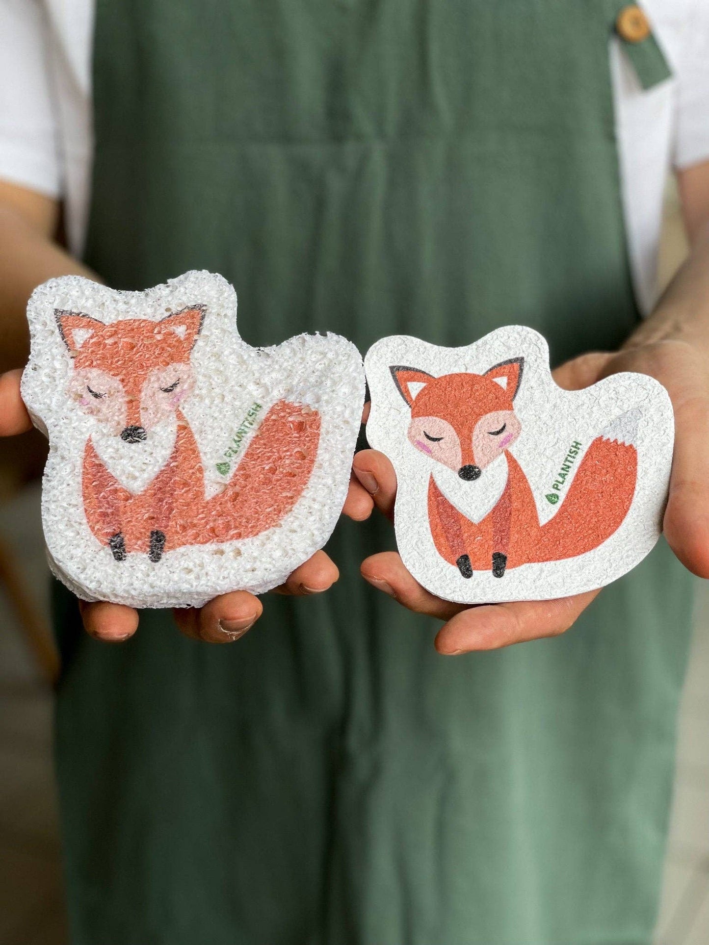 Plantish - Fox - Pop up Sponge