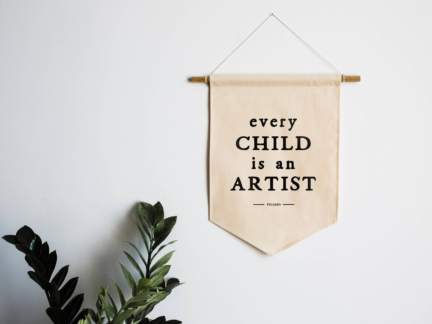 Every Child Is An Artist Canvas Banner