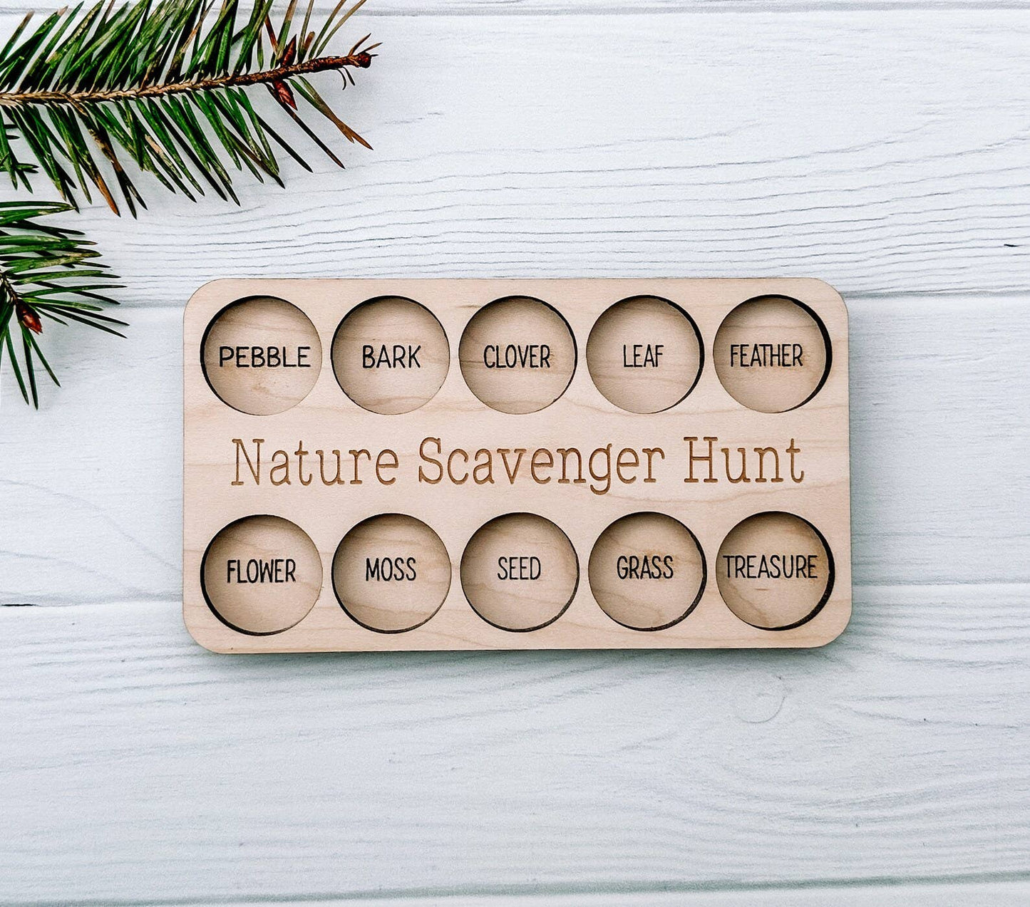 Hudson Valley Makers Co. - Scavenger Hunt Board, Outdoor Toy, Natural Party Favor
