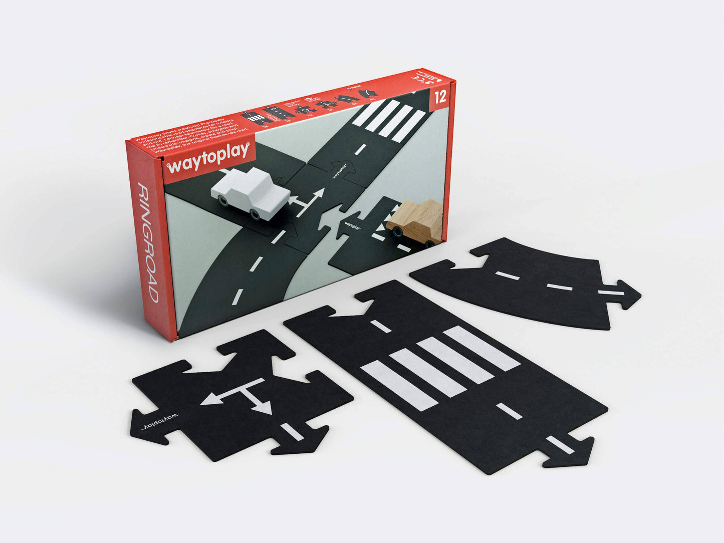 Waytoplay Toys - USA - Small Flexible Toy Road Set - Ringroad