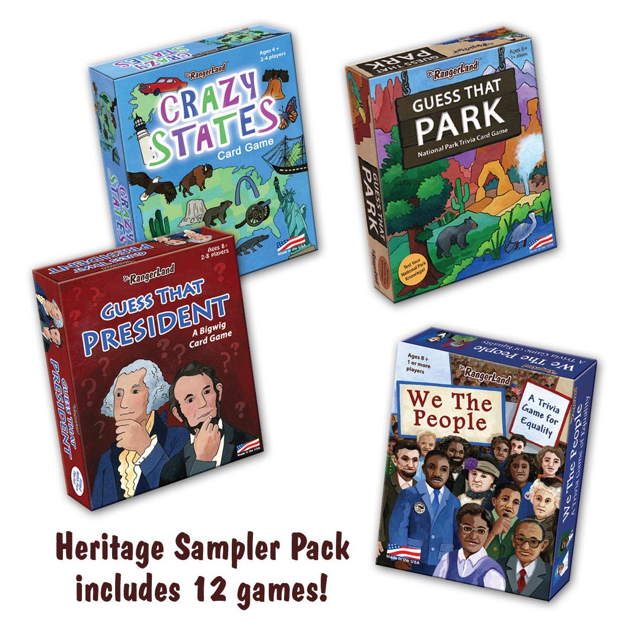 Jr. RangerLand - Heritage Sampler Pack - 12 card games