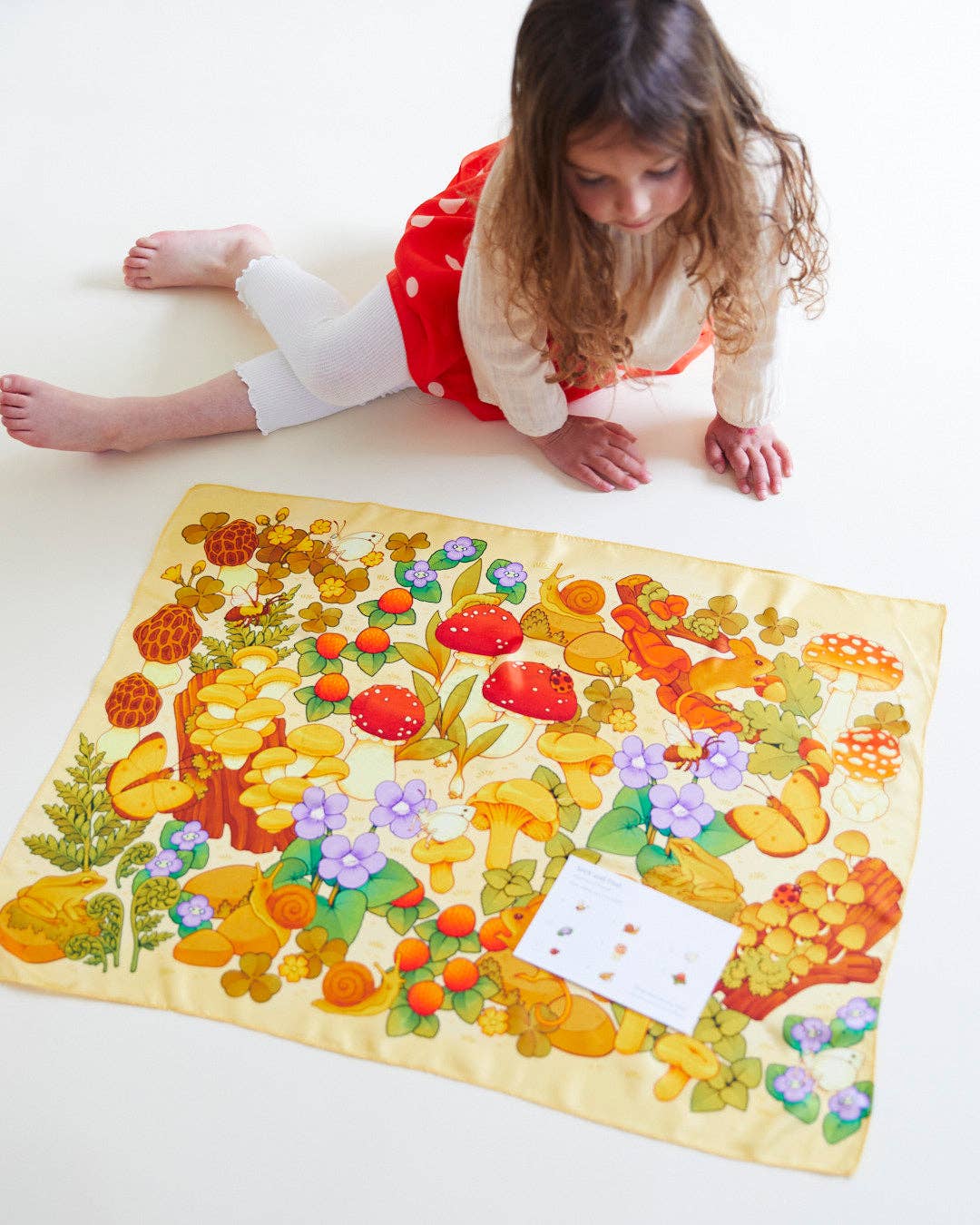 Sarah’s Silks - Mushroom Print Seek & Find - Natural Waldorf Toy