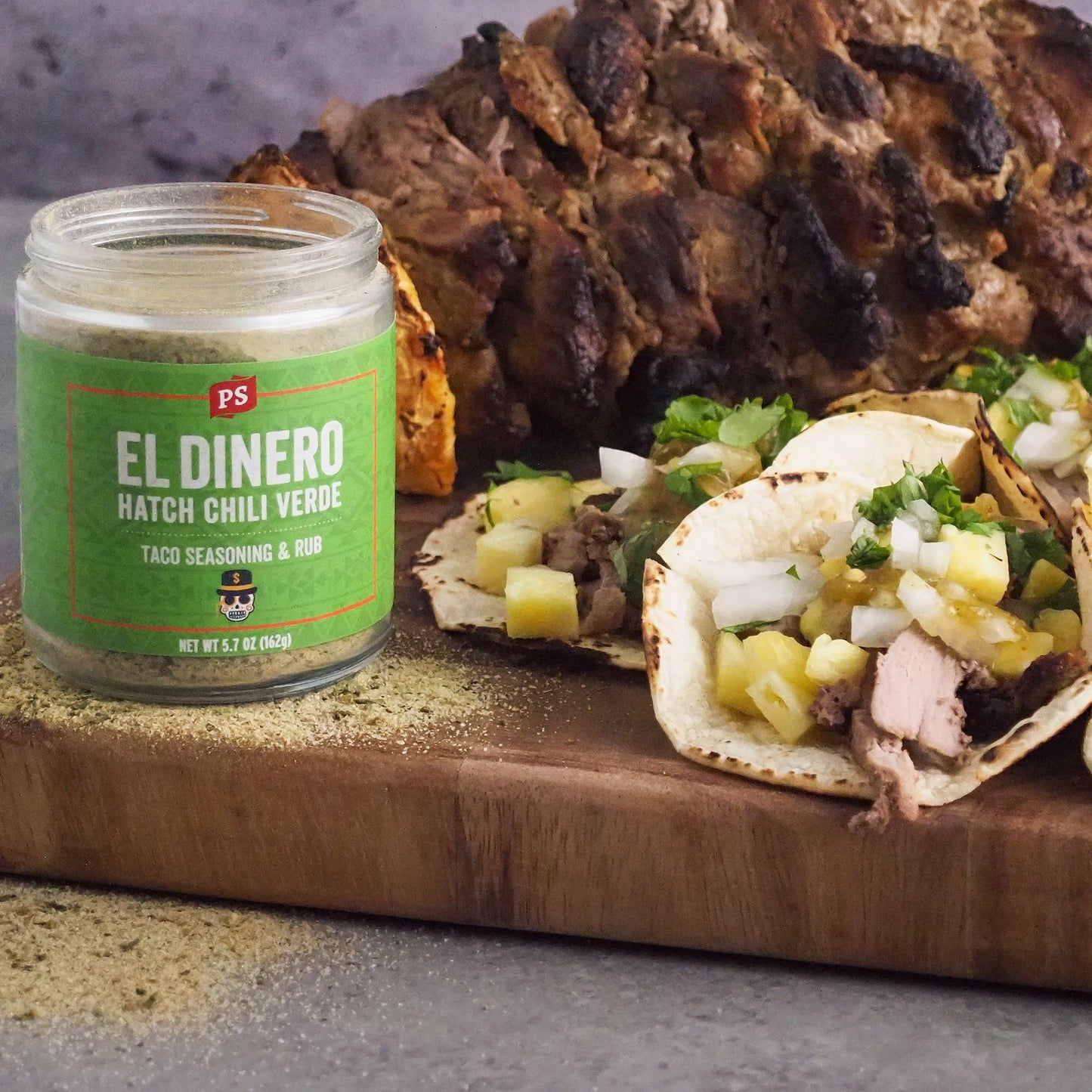 PS Seasoning - El Dinero - Hatch Chili Verde Taco Seasoning & Rub