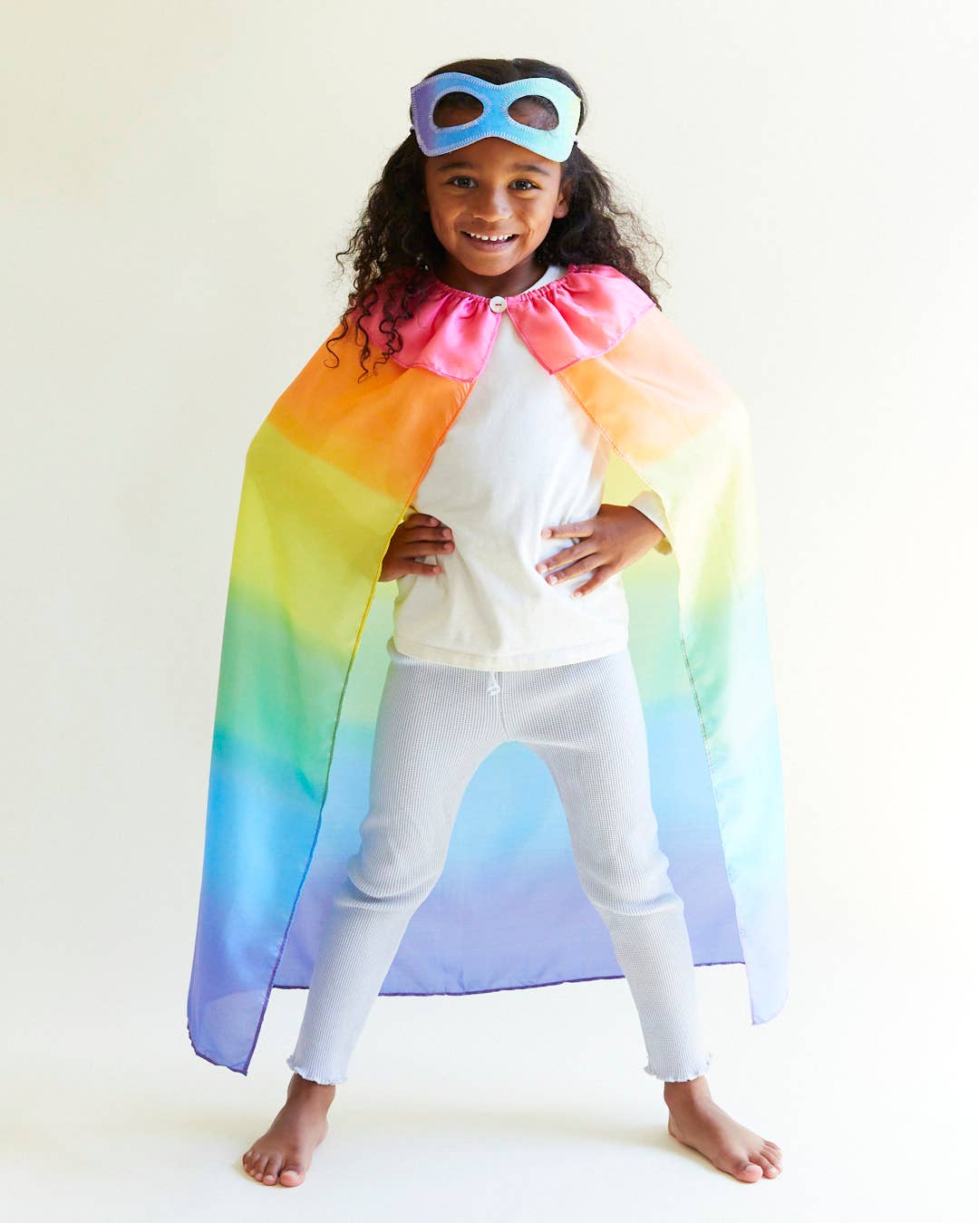 100% Silk Capes for Dress Up & Pretend Play: 1 / Rainbow my