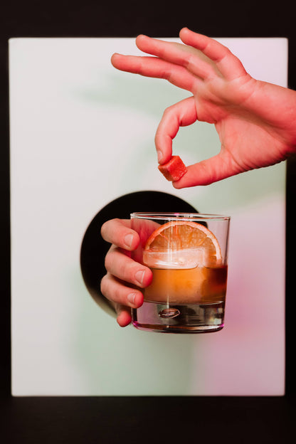 Old Fashioned Bitters Infused Cocktail Cubes