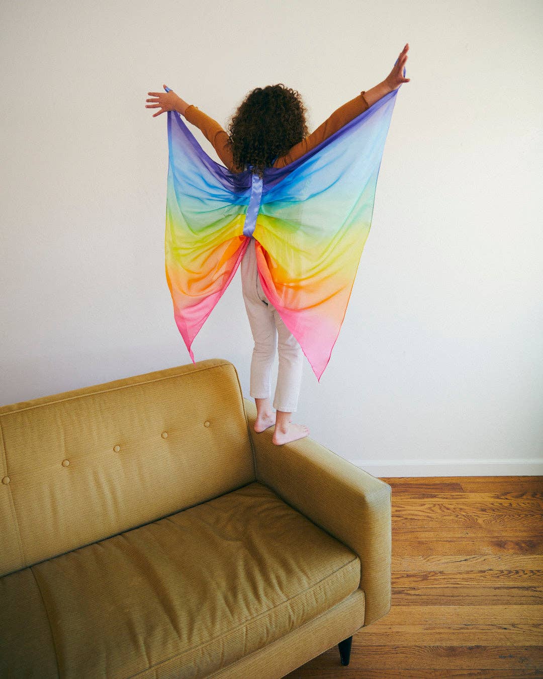 Fairy Wings - 100% Silk Dress-Up for Pretend Play: Rainbow