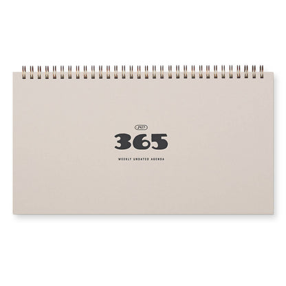 365 Weekly Planner: Tide Pool Cover | White Ink