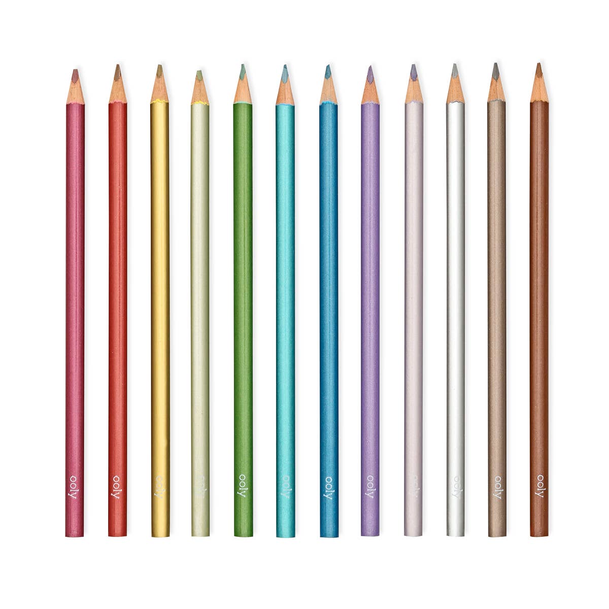 OOLY - Modern Metallics Colored Pencils - Set of 12