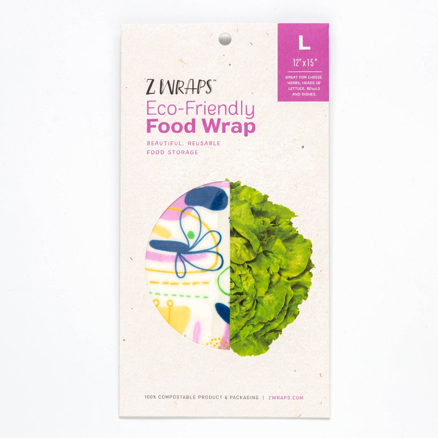 Z Wraps - Z Wraps Large Reusable Beeswax Food Wrap in Natures Music