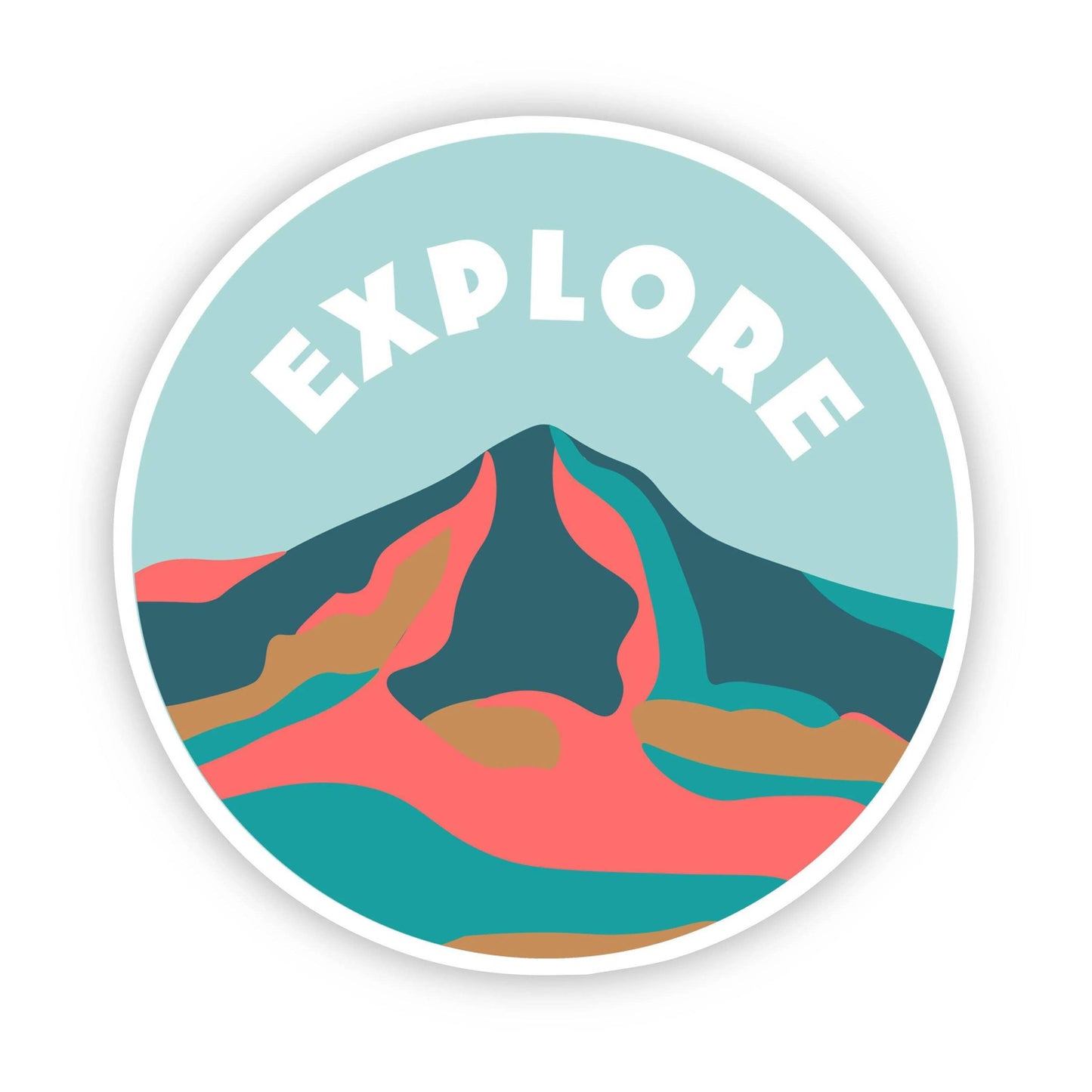 Big Moods - Explore Mountain Sticker