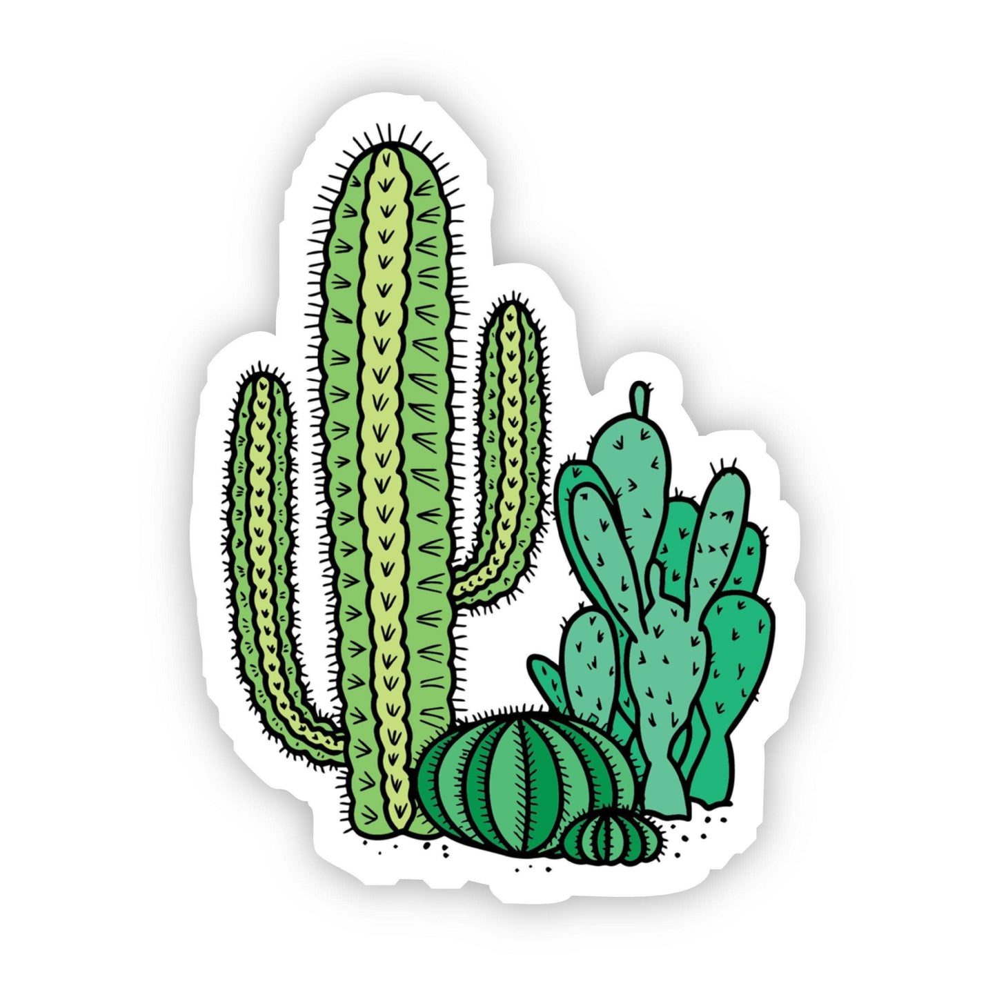 Big Moods - Green Cacti Aesthetic Sticker