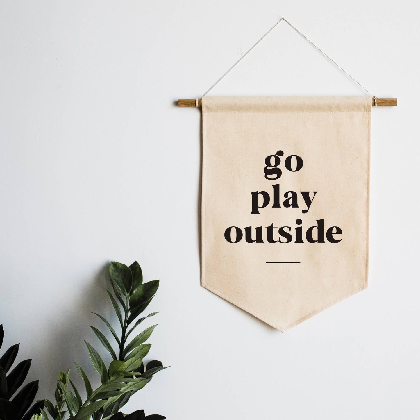 Gladfolk - Go Play Outside Canvas Banner