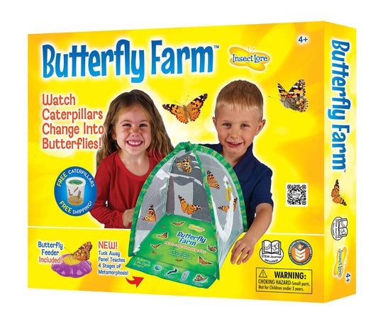 INSECT LORE - Butterfly Farm™  Growing Kit with PREPAID Voucher