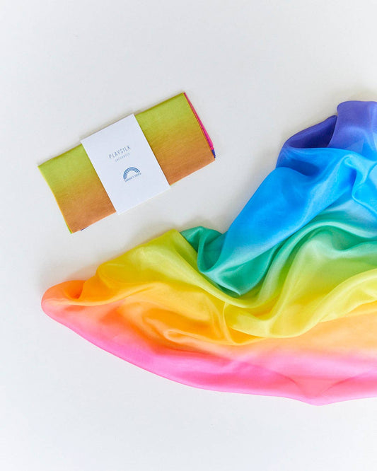 Enchanted Playsilks - 100% Silk Natural, Waldorf Toys: Rainbow