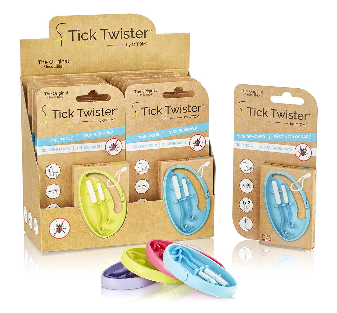 Tick Twister - Présentoir de 12 étuis Clipbox Tick Twister ®