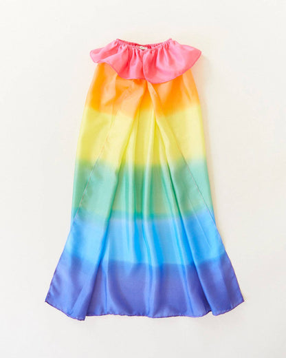 100% Silk Capes for Dress Up & Pretend Play: 1 / Rainbow my