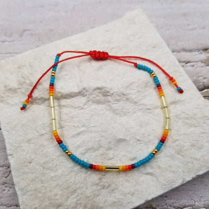 Handmade Boho Seed Beads Miyuki Friendship Bracelet: A