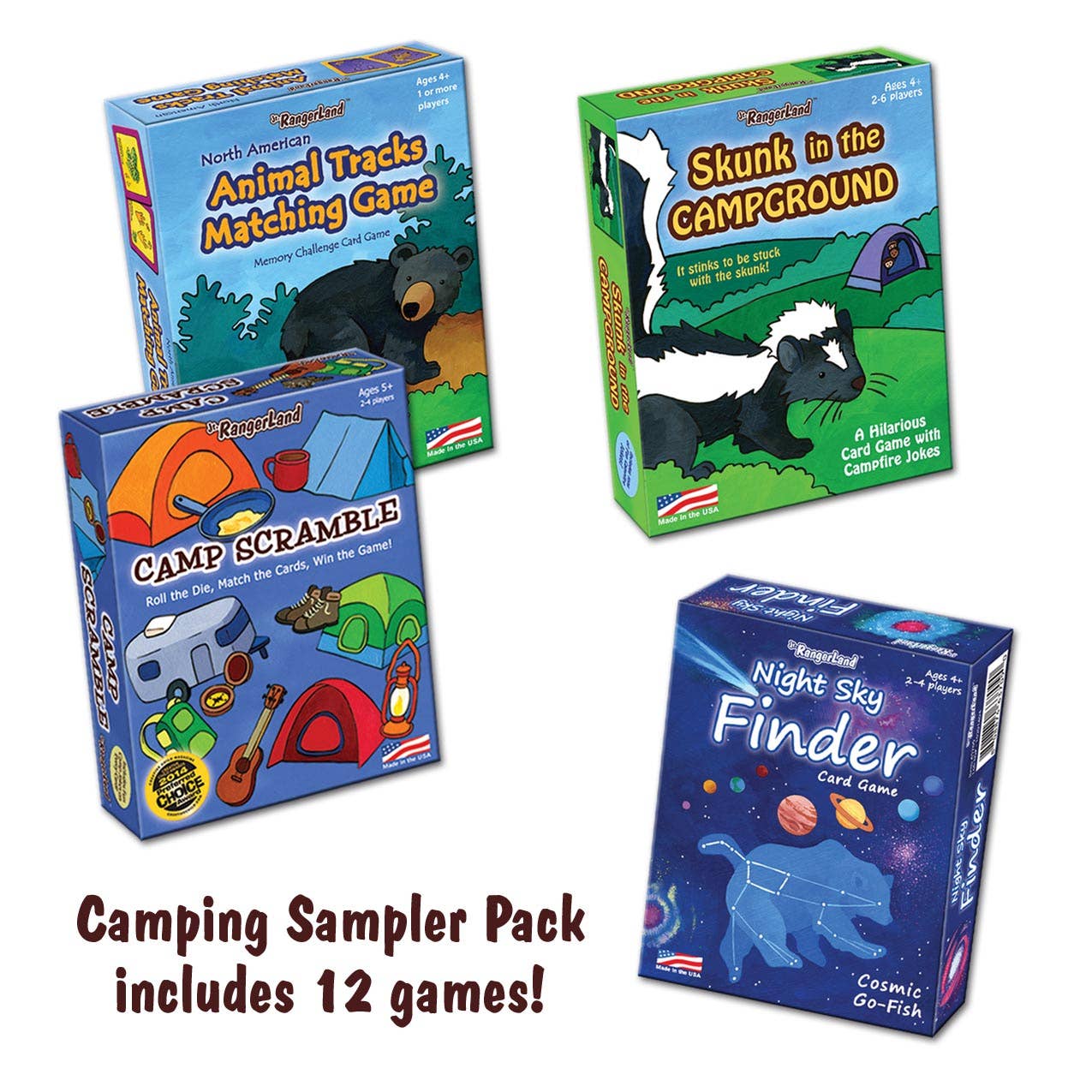 Jr. RangerLand - Camping Sampler Pack - 12 card games