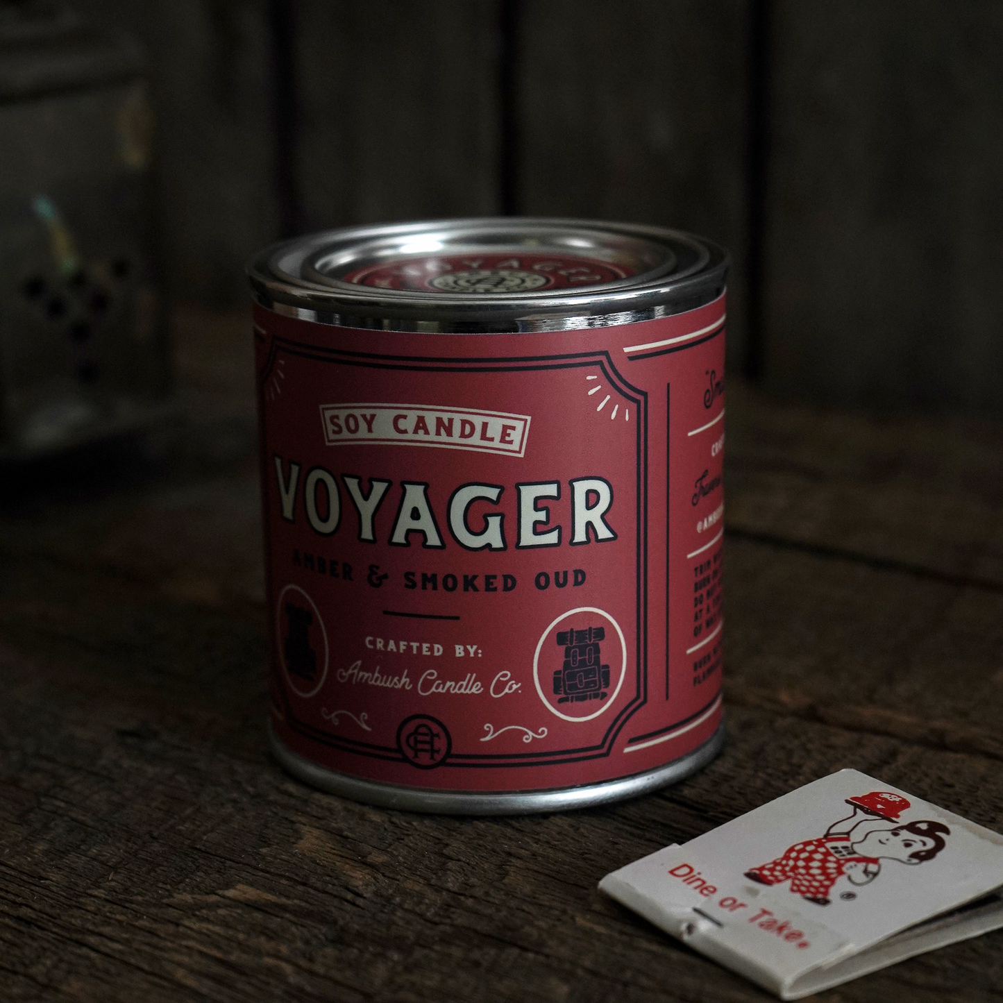 Ambush Candle Co. - Voyager | Amber + Smoked Oud 8oz Soy Candle